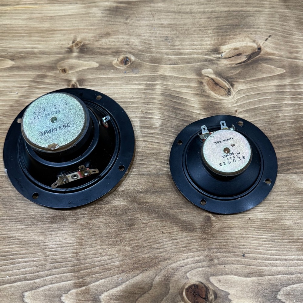 Pair Vintage Speaker Tweeter Drivers Taiwan ROC PT 951019 3EU723 - Picture 4 of 8